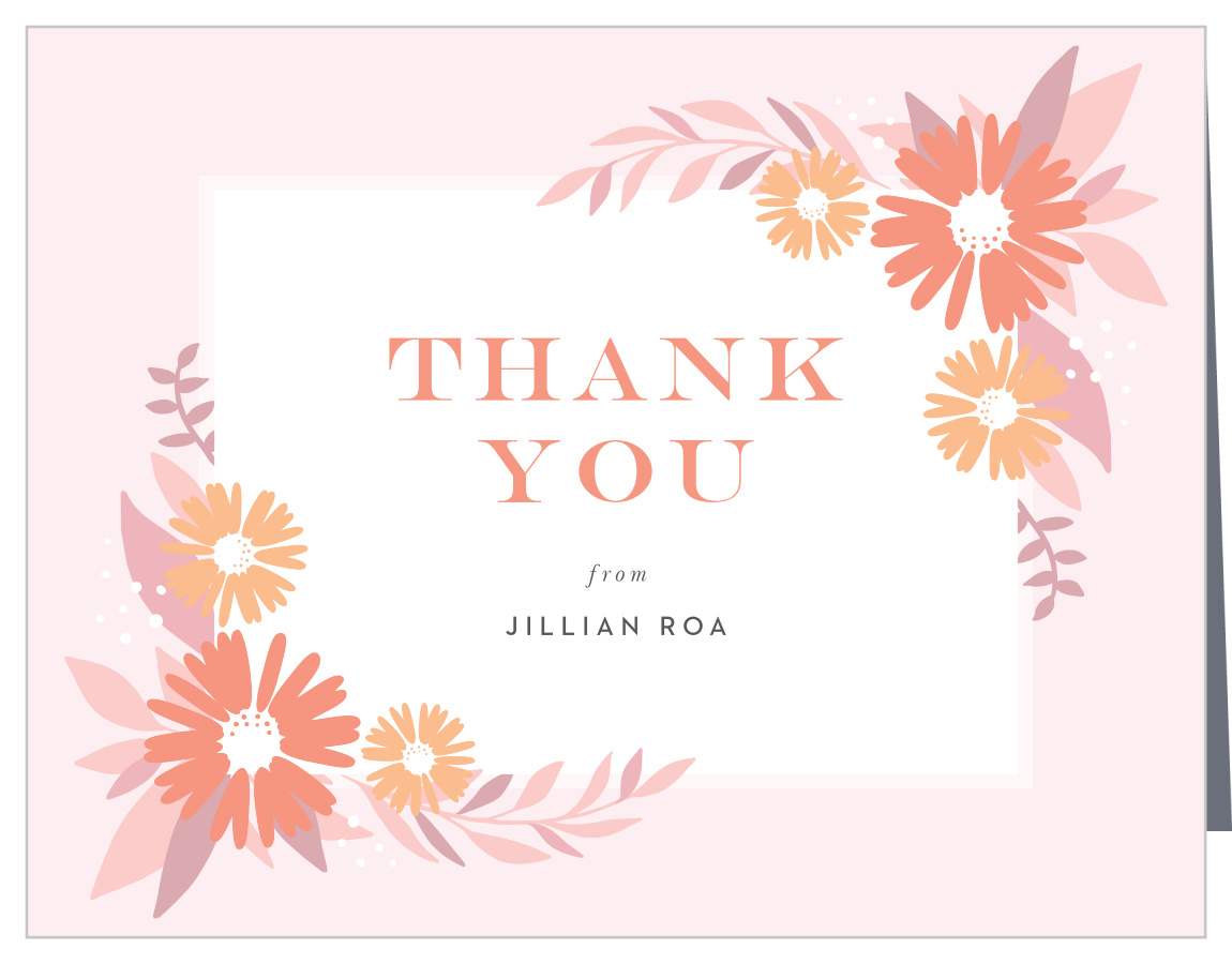 Daisy Shower Bridal Shower Thank You Cards
