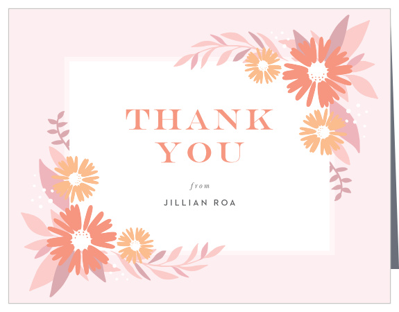 Send a fun token of appreciation with our Daisy Shower Bridal Shower Thank You Cards.