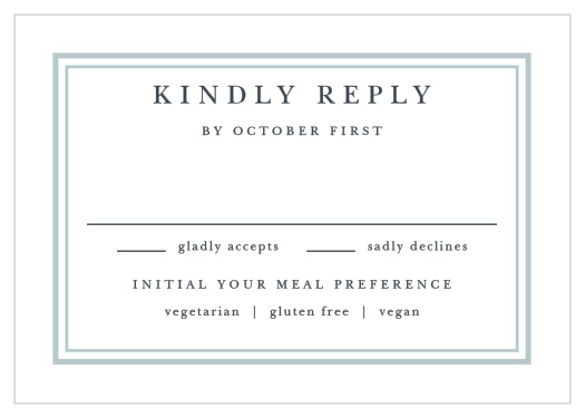 Gather guest information in style with our Victorian Square Response Card.
