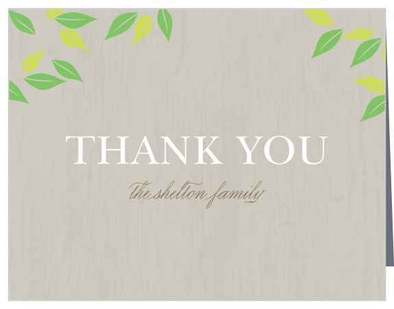 The Birds and Banners thank you cards are the perfect way to show gratitude for those who helped welcome your latest addition, while maintaining your theme. 