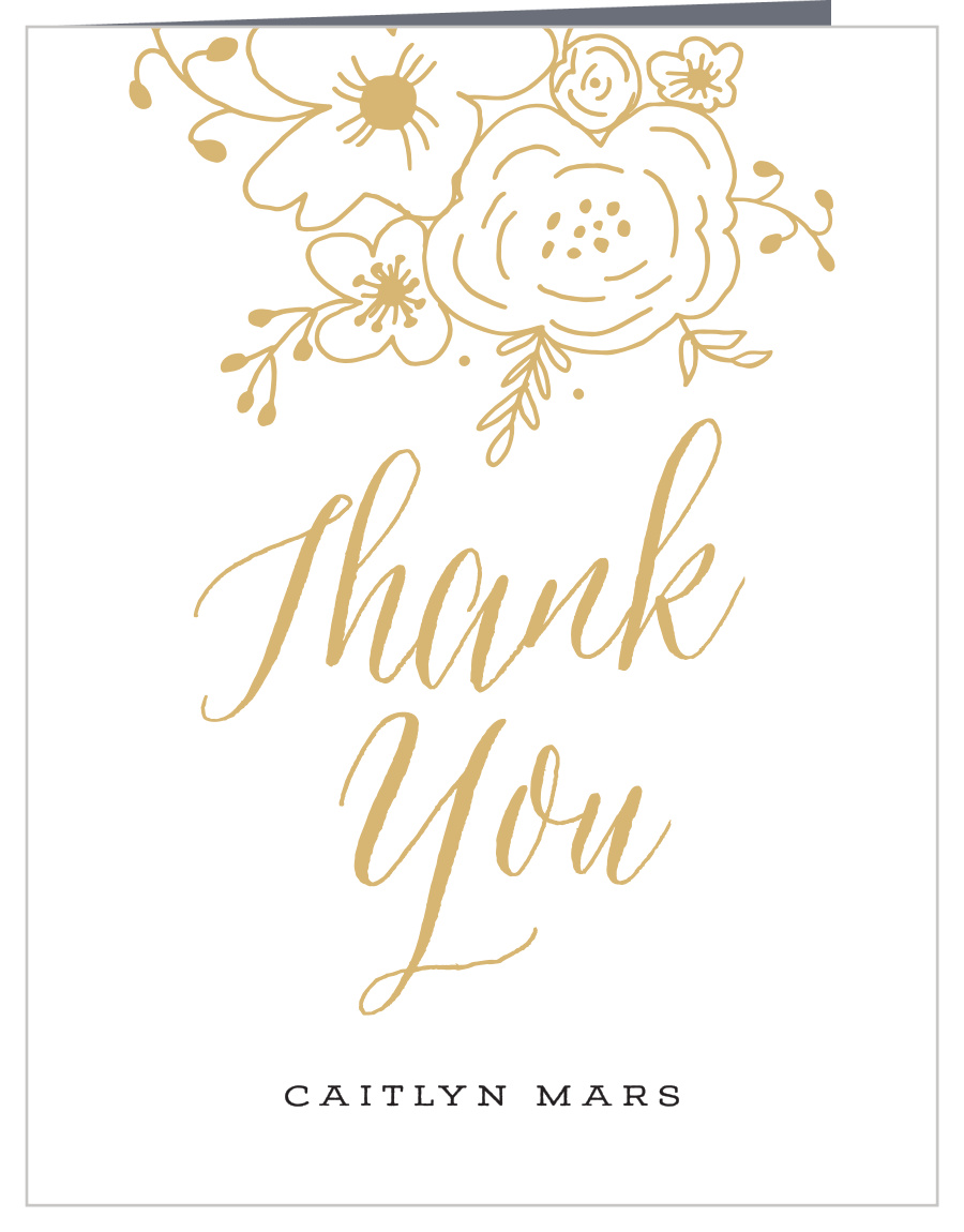 Botanical Touch Baby Shower Thank You Cards