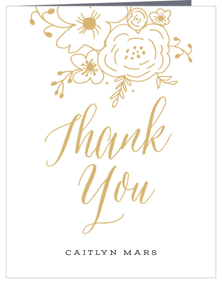 Our Botanical Touch thank you cards are the perfect way to show gratitude for those who helped welcome your latest addition, while maintaining your theme. 