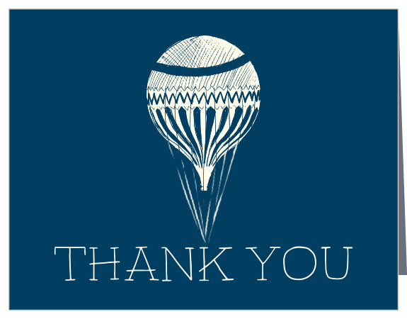The Air Balloon Boy thank you cards are the perfect way to show gratitude for those who helped welcome your latest addition, while maintaining your theme. 