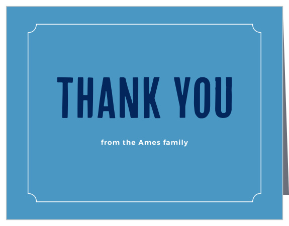 The Boy Twins thank you cards are the perfect way to show gratitude for those who helped welcome your latest addition, while maintaining your theme. 