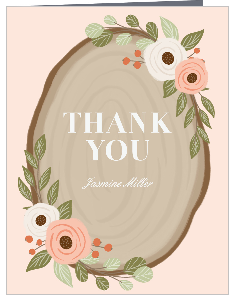 Country Floral Baby Shower Thank You Cards
