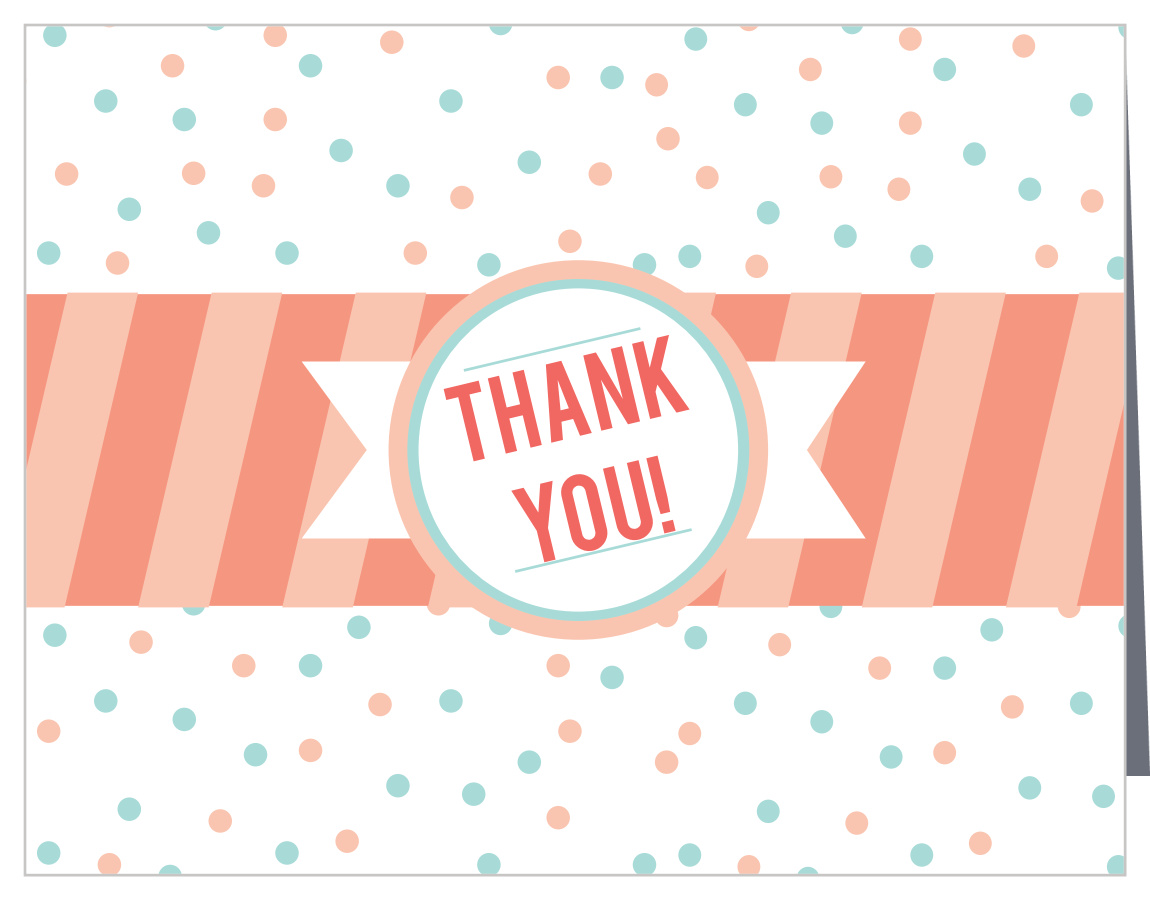 Bright Confetti Baby Shower Thank You Cards