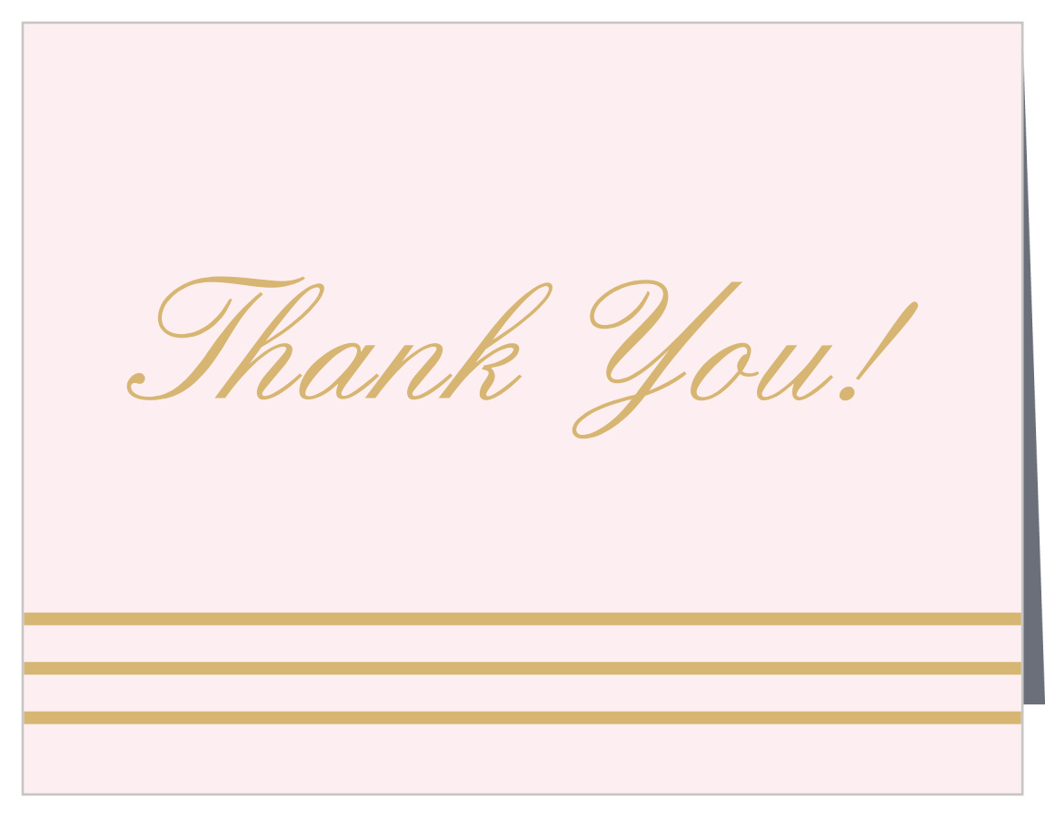 Glitter & Gold Baby Shower Thank You Cards