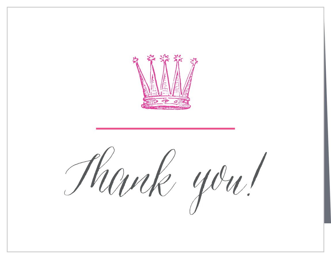 Little Royalty Baby Shower Thank You Cards