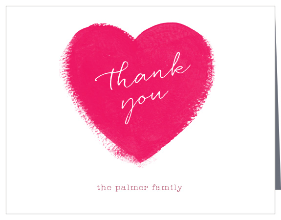 No better way to express your love than a Watercolor Heart Thank You Card! Your guests will never doubt your love and gratitude for them when they receive this!