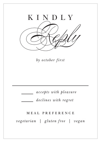 Chic Couple Response Cards
