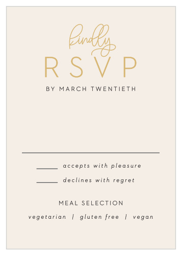 Make a magical impression with our Now & Forever Response Cards.