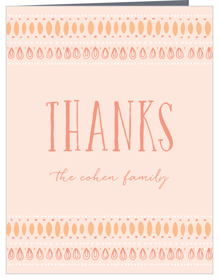 Trendy Tribal Baby Shower Thank You Cards