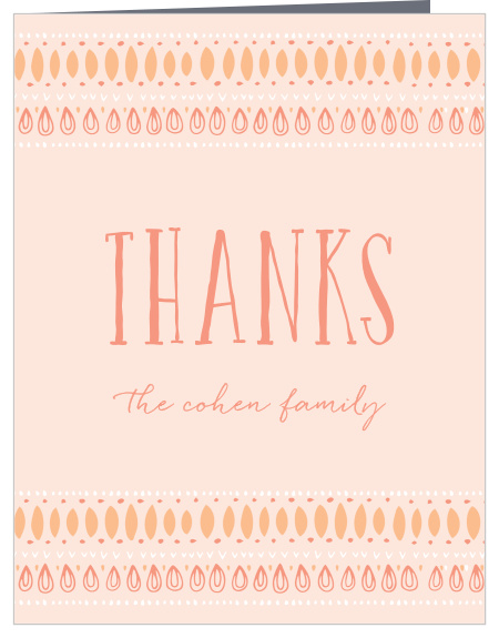 Our Trendy Tribal Baby Shower Thank You Cards are sure to stand out amongst ordinary thank you cards. 