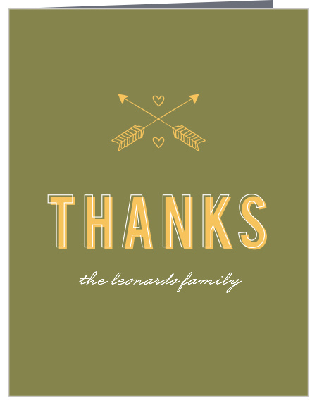 So cute, so stylish! The Twin Arrows Thank You Cards is the perfect way to express your gratitude! 