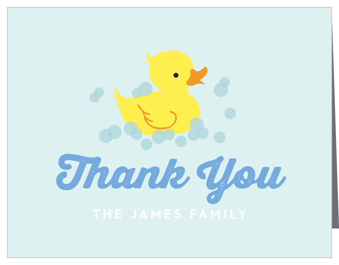Rubber Ducks Baby Shower Thank You Cards
