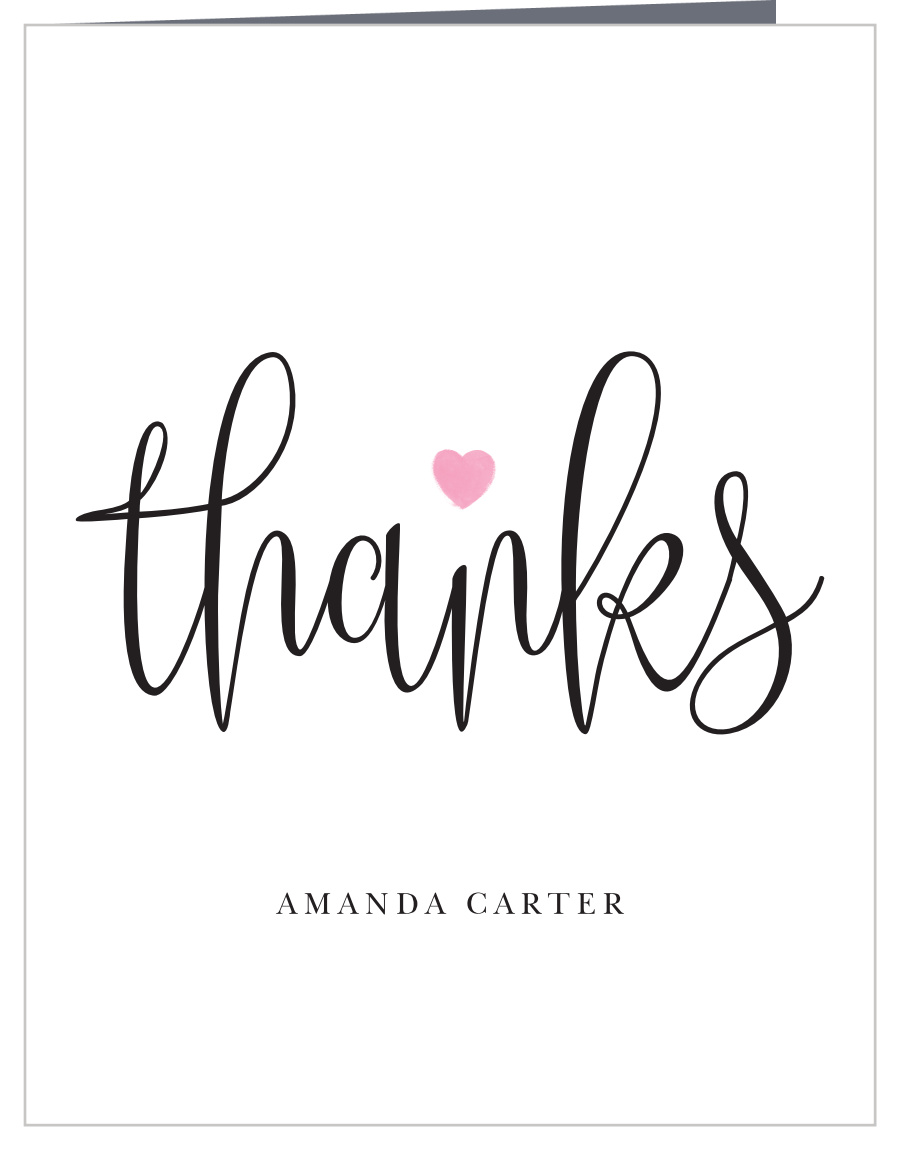 Simple Love Baby Shower Thank You Cards