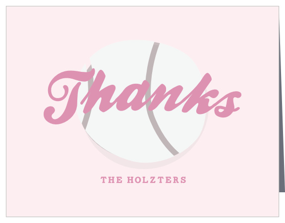 Batter Up! Our Softball Jersey Baby Shower Thank You Cards is sure to be hit! 