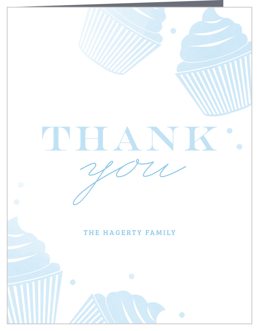 Sweet Baby Boy Baby Shower Thank You Cards