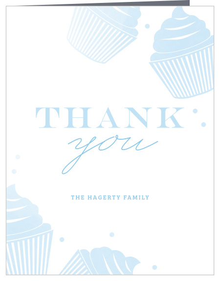 Your guests will love receiving the adorable Sweet Baby Boy Thank You Cards! 