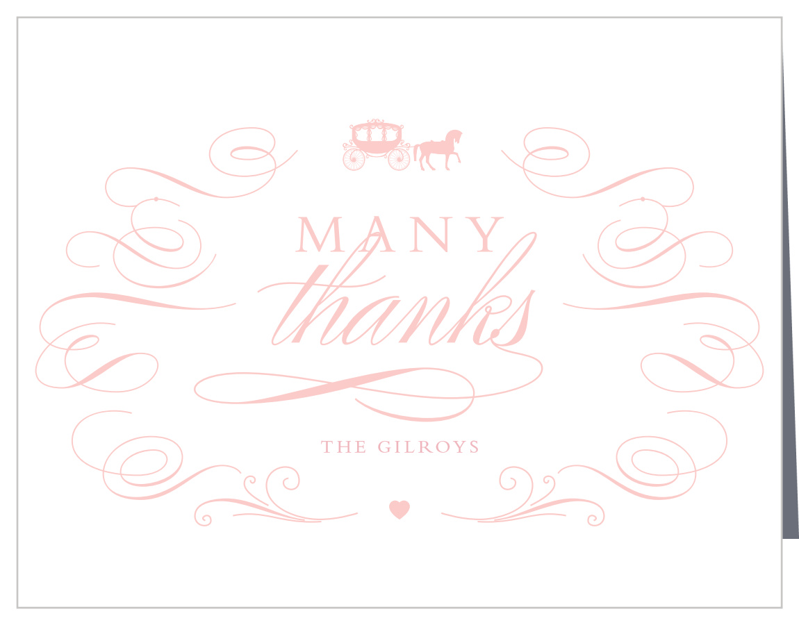 Princess Banner Baby Shower Thank You Cards