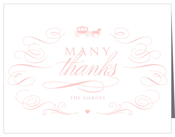 Thank your family and loved ones for celebrating your new little princess with our adorable Princess Banner Baby Shower Thank You Cards! 