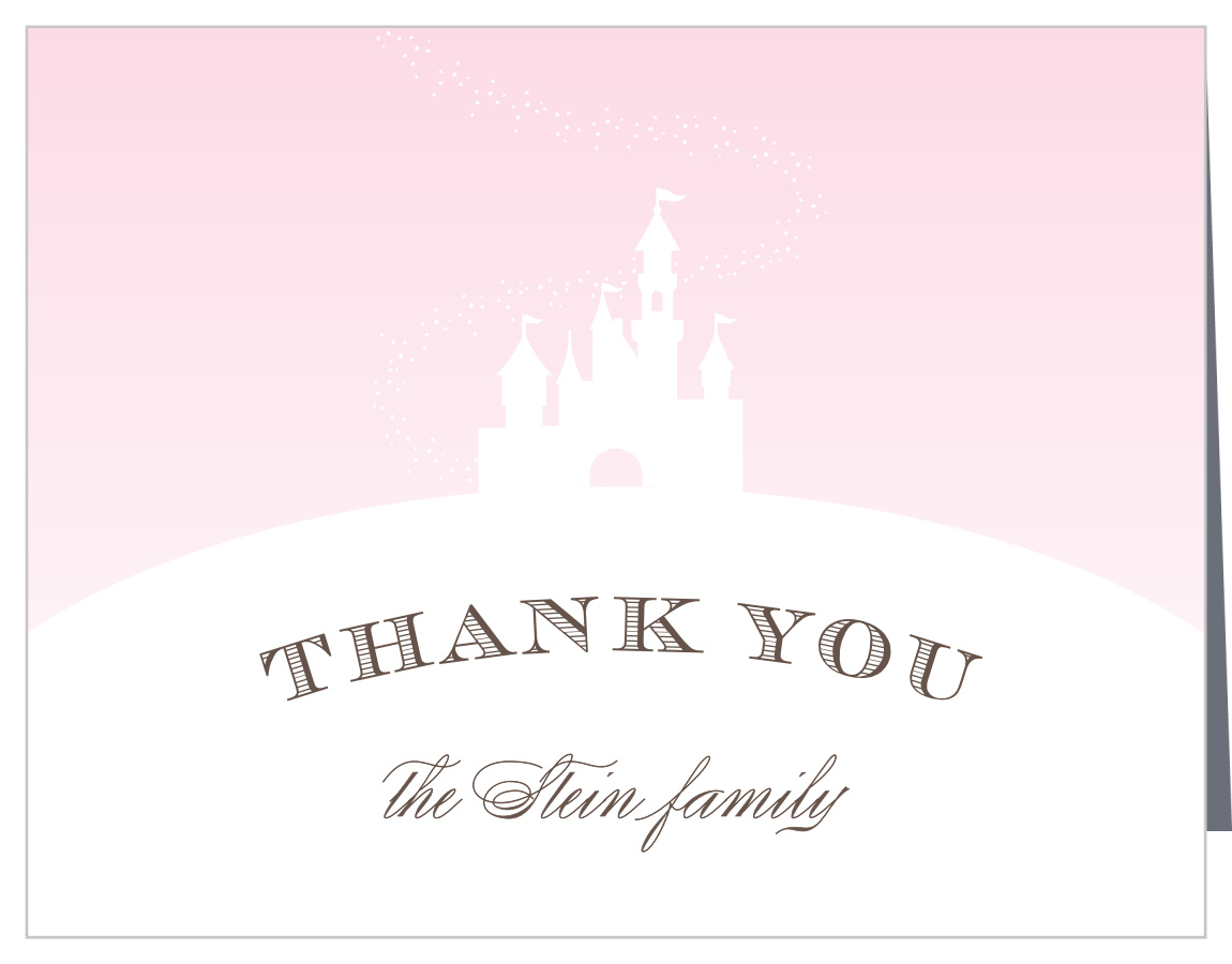 Princess Castle Baby Shower Thank You Cards