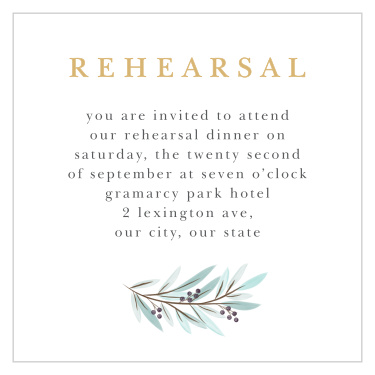 Make a lasting impression with our timeless Geometric Union Rehearsal Cards.