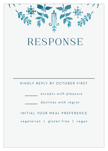 Use our Painted Floral Response Cards to assemble your guest list!