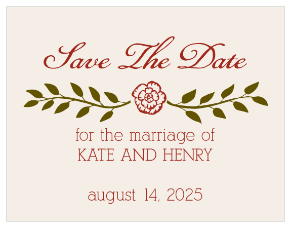 Our Illustrated Peonies Save The Date Magnet is awesome, and totally customizable!