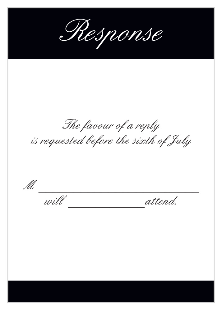 Forever Chic Response Cards
