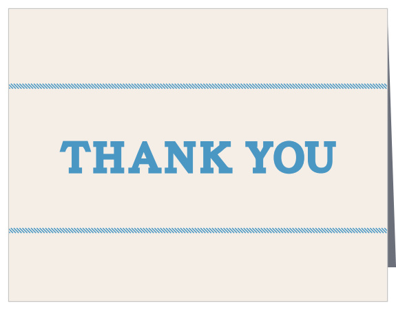 Express your gratitude to family and loves ones with the Columned Bars Bar Mitzvah Thank You Card.