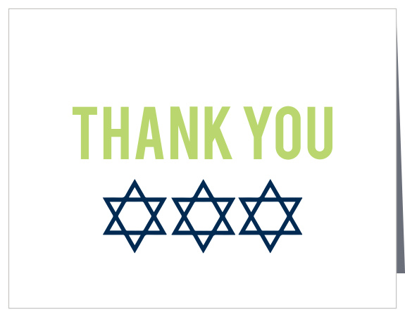 Despite the simplistic layout, the Simply Modern Bar Mitzvah Thank You Card is perfect for anyone! Customize each element of the card to create a design that matches your personality! 