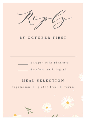 Use our Tiny Daisies Response Cards to stylishly assemble your guest list!