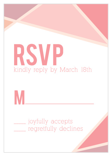 One size fits all response card.