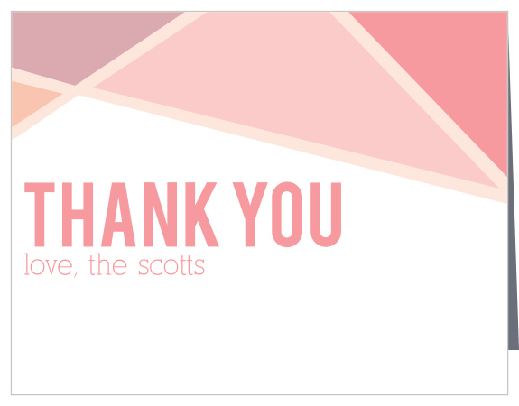 Express your gratitude to family and friends with Geometric Frame Thank You Card