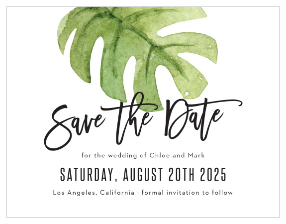 Our Fun Foliage Save the Date Magnets are sure to have family and friends rushing to their calendars to mark off your special day.