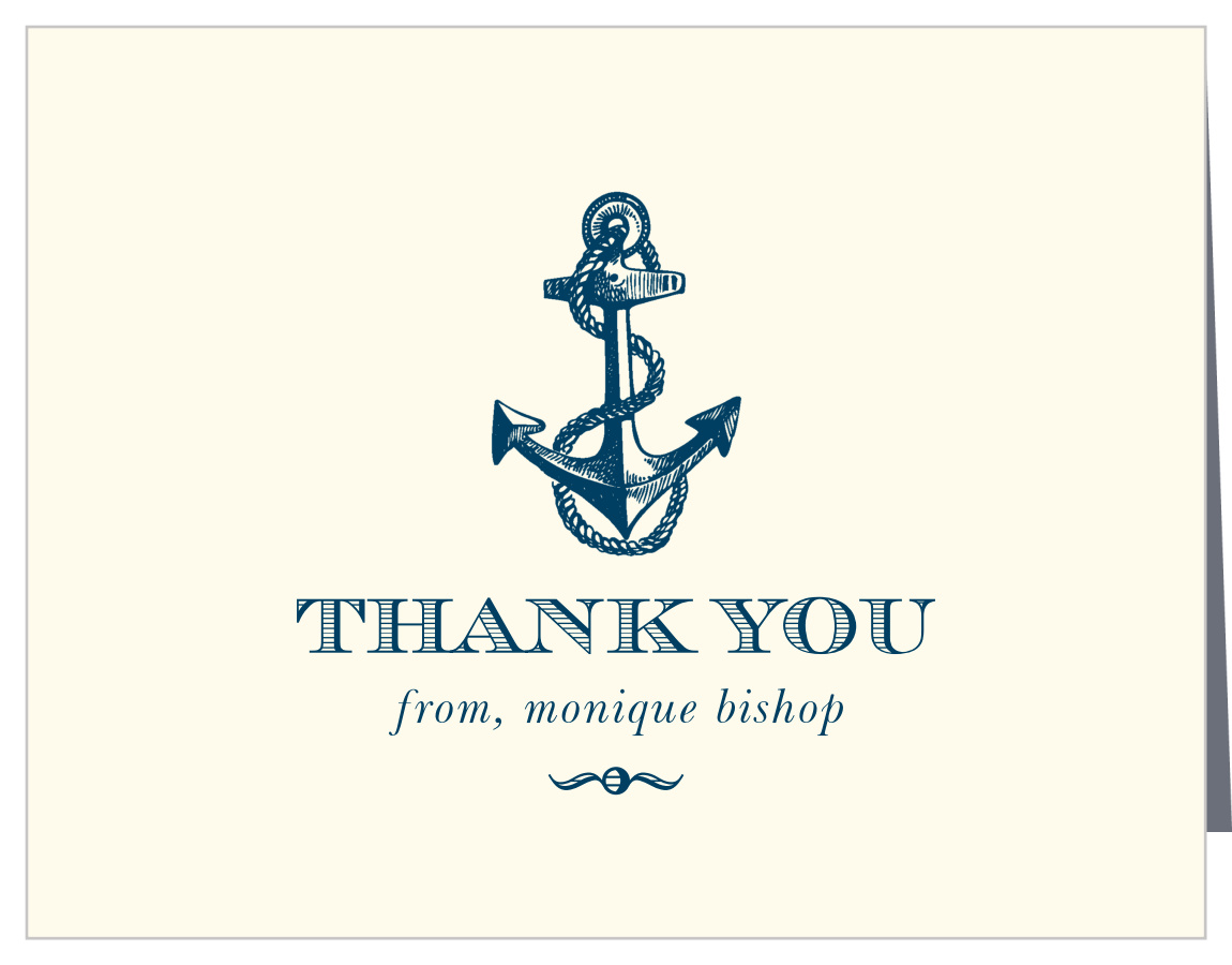 Anchor & Buoy Bridal Shower Thank You Cards