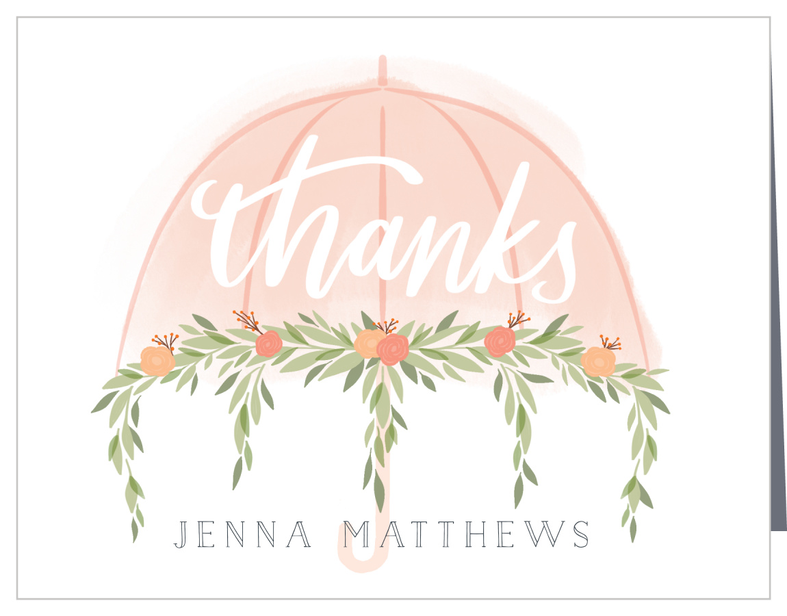 April Showers Bridal Shower Thank You Cards