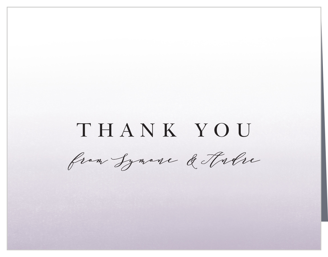 Awesome Ombre Wedding Thank You Cards