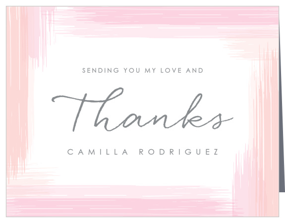 Our Brush Stroke Bridal Shower Thank You Cards are perfect for that creative, can-do-it-all bride-to-be.