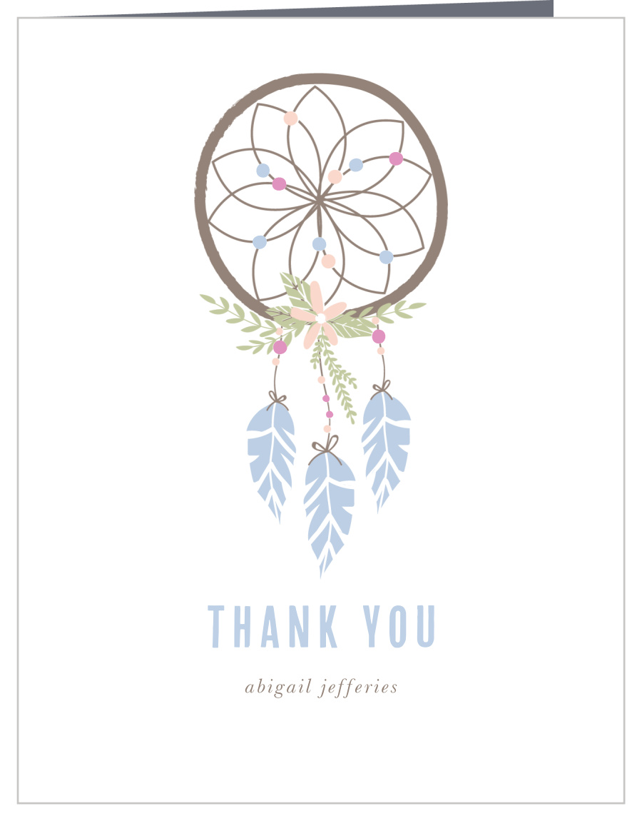Floral Dreamcatcher Bridal Shower Thank You Cards