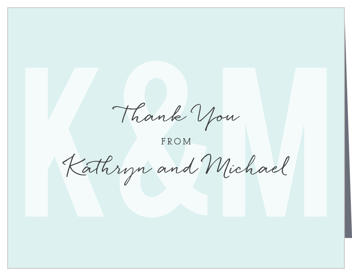 Him & Her Bridal Shower Thank You Cards