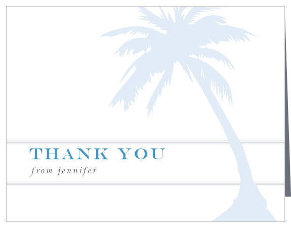Your family and friends have so generously supported you and your fiancé, now show them some love back with the Honeymoon Bridal Shower Thank You Card.
