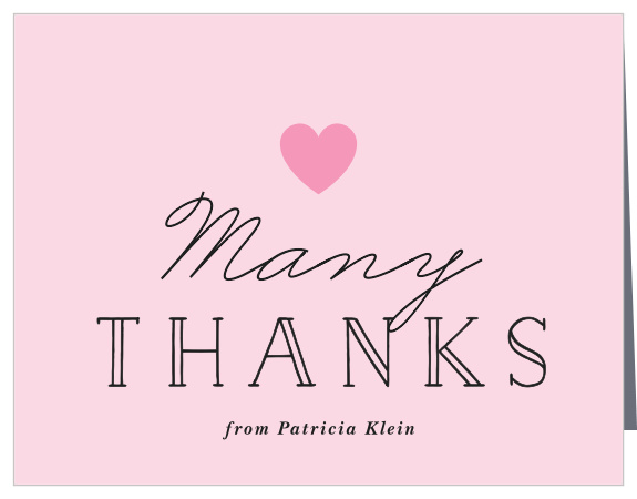 Express your gratitude for the support of loved ones on your special day with our Corset Lingerie Bridal Shower Thank You Cards.