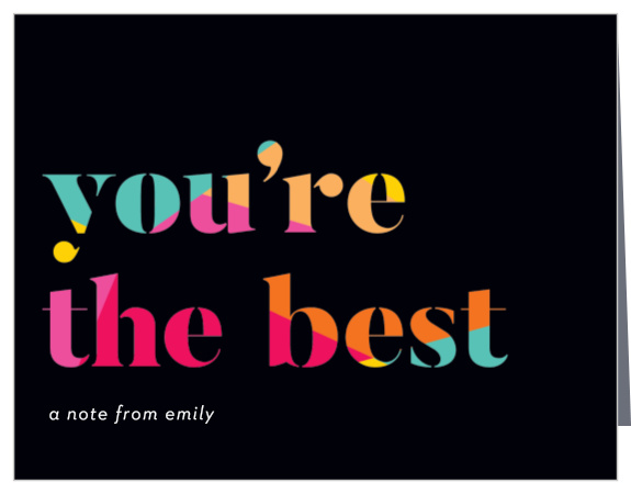 Remind your girls about the great time you all had with the Night Out Bridal Shower Thank You Card!