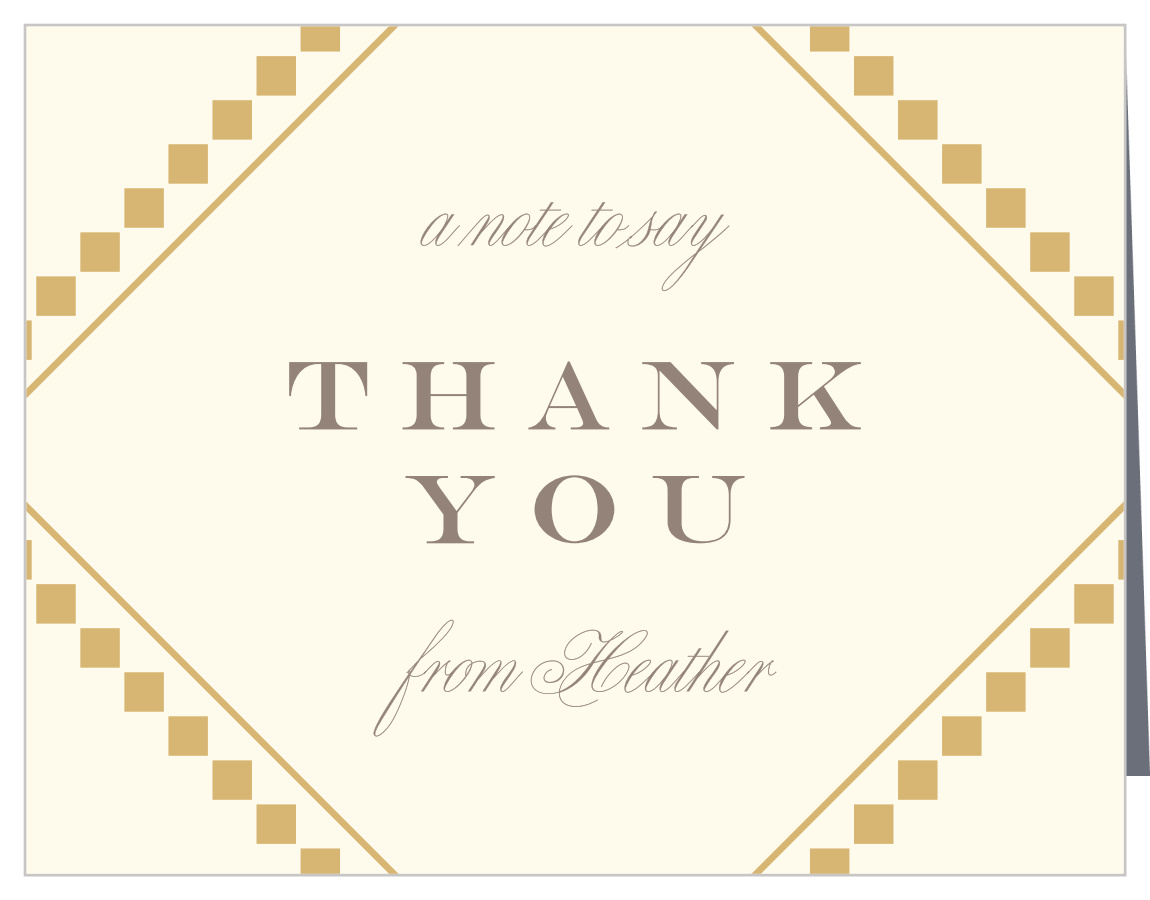 Fancy Ritz Bridal Shower Thank You Cards