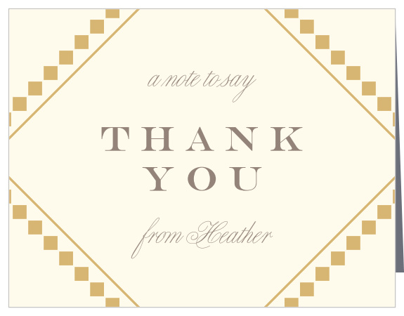 Announce your shower in style with our Fancy Ritz Bridal Shower Thank You Cards.