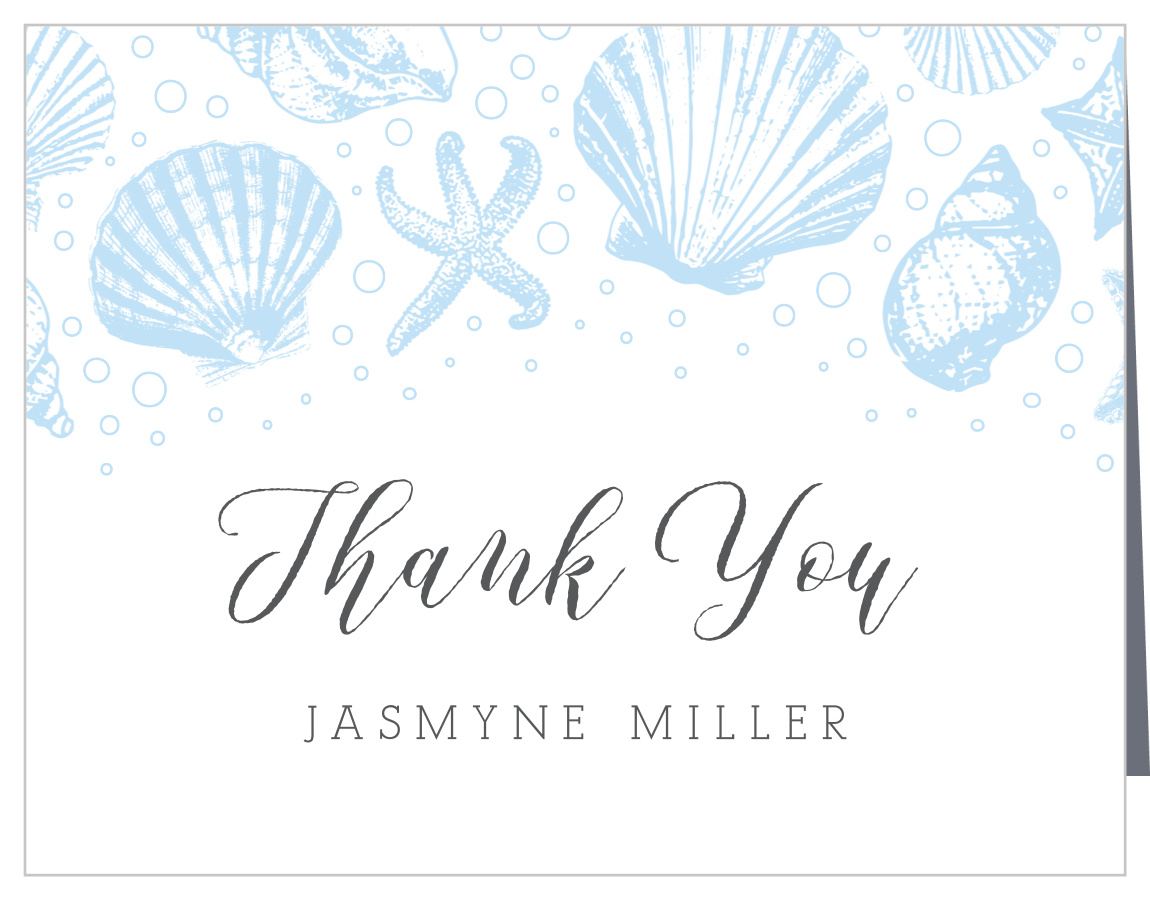 Sea Shell Bridal Shower Thank You Cards