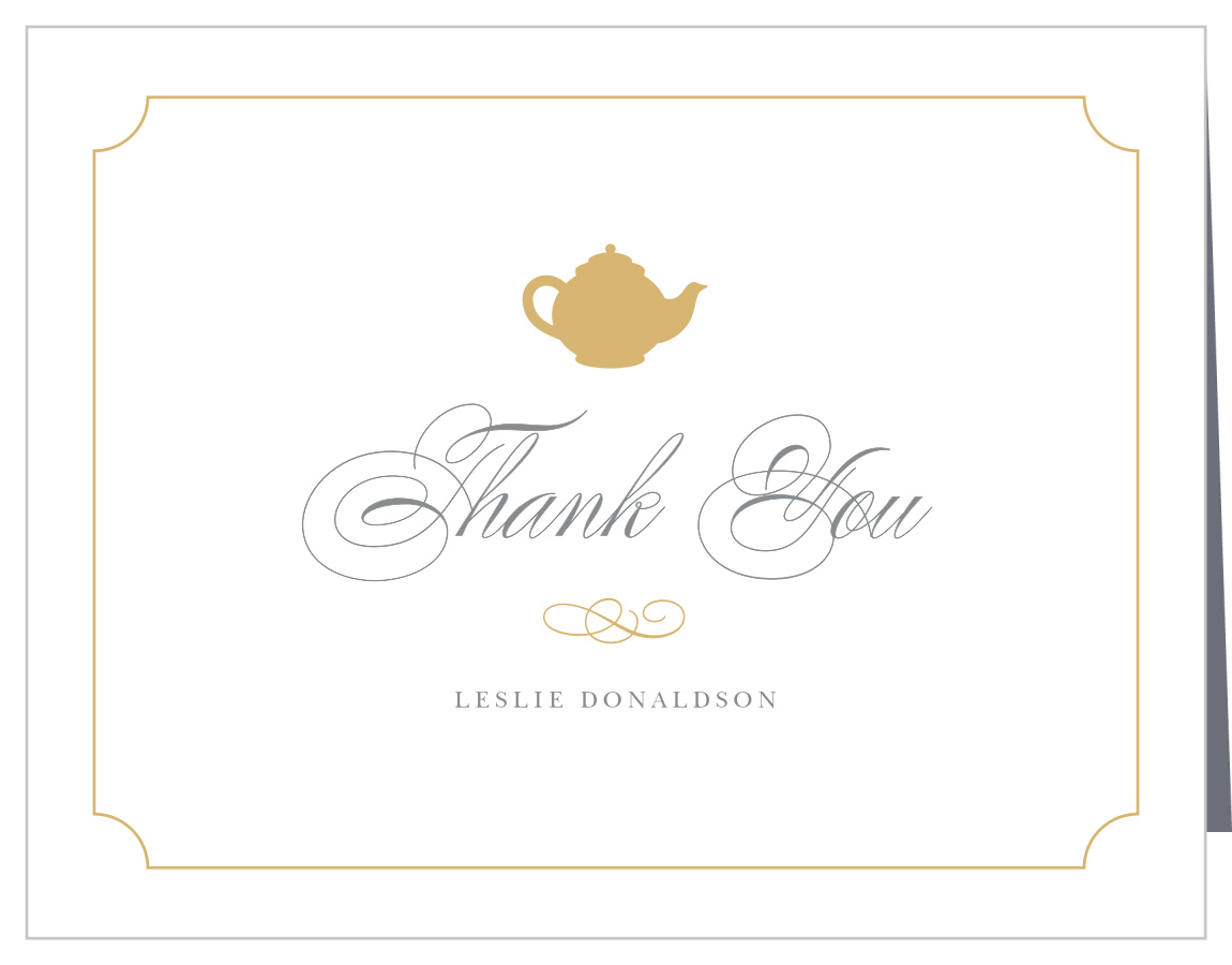 Tea Time Bridal Shower Thank You Cards