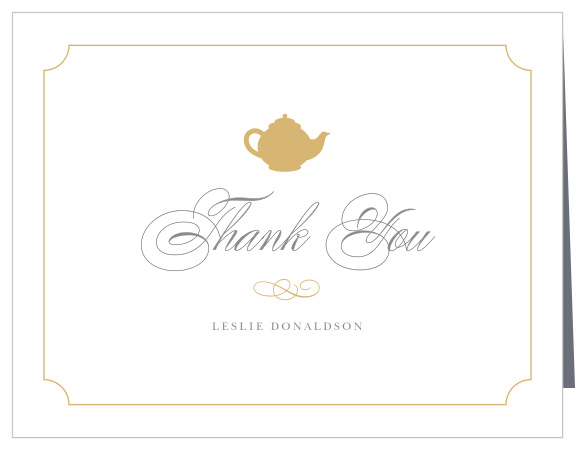 Our Tea Time Bridal Shower Thank You Cards are a lovely way to let your friends and family know how much you appreciated their support.